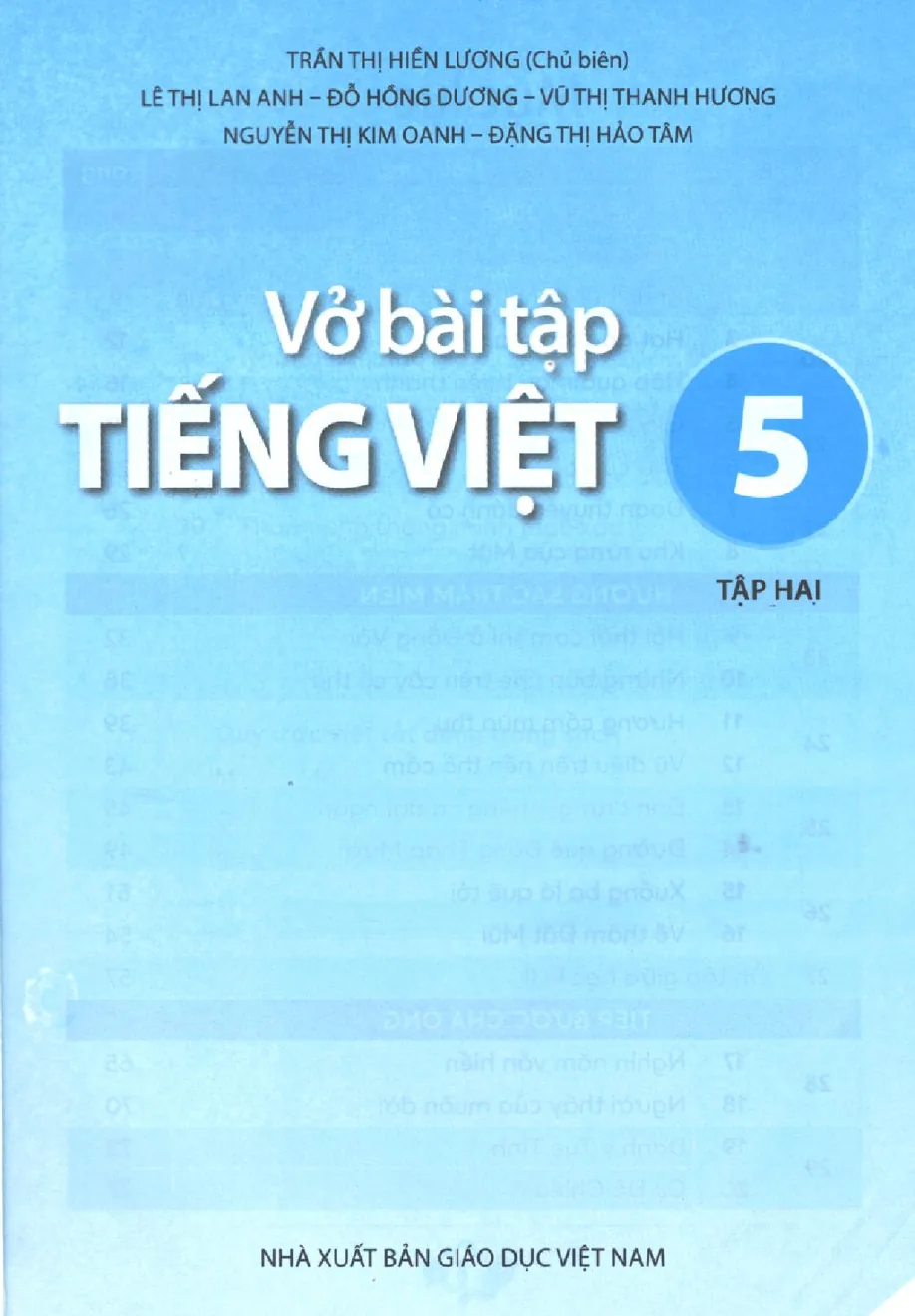 Bìa sách Tiếng Việt Tập 2 Lớp 5