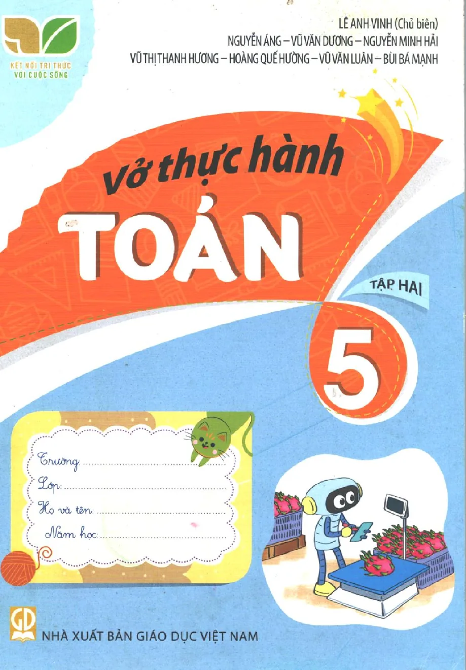 Bìa sách Toán Tập 2 Lớp 5